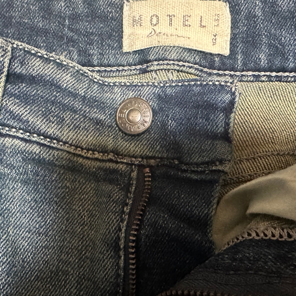 Motel Rocks Indigo Denim Pants - Picture 3 of 7